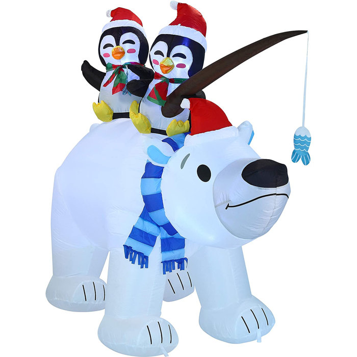 polar bear inflatable christmas